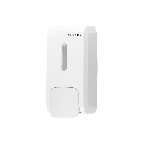 kaiserkraft Dispenser di sapone Clear+ bianco per 500 ml (1/2)
