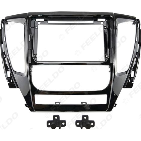 Applicable to Mitsubishi Pajero Sport 2016-2019: Android large screen navigation frame, audio panel and audiovisual modification frame (9 inches). (1/4)