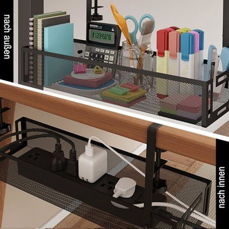 Passe-Câbles - Goulotte Métal Blanc - Fixation Sans Perçage - Pour Bureau Cuisine Extérieur - Kit Complet (1/5)