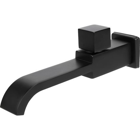 G1/ 2 Washbasin, G1/2 wall mounted sink sink faucet cold water Wall Mounted Commercial Lead Free Sink Faucet bathroom accessories black matte Kitchen High Arc Pulling Water Filter Water Purifier Fro (1/5)