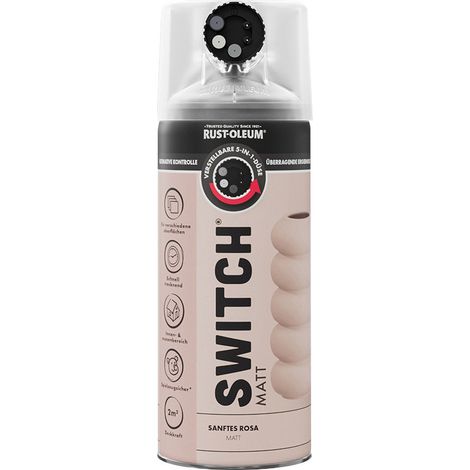 Rust-Oleum Sprühlack Switch 400 ml sanftes rosa matt Lackspray