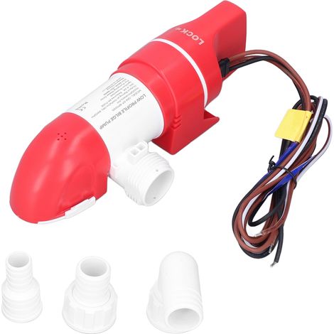 Pompe de cale extra-plate 1100 GPH/4160 LPH, électrique automatique, en acier inoxydable, 12 V CC, rotation à 360° pour bateaux (1/5)