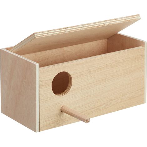Nobby Wellensittich - Nido con Fori a Sinistra, 28,5 x 14,0 x 14,0 cm (1/4)