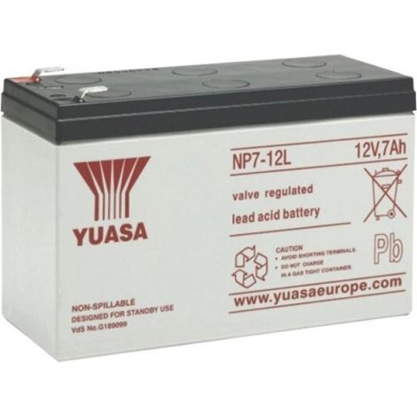 BATTERIA YUASA NP7-12L 12V 7Ah