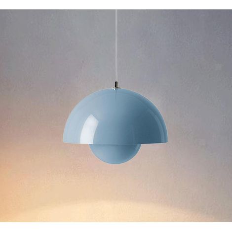 LED-Kronleuchter mit Leuchtmittel (E27), geeignet für Esszimmer, Wohnzimmer, Schlafzimmer und Esszimmer, warmweißes Licht (3000 K), blau (1/5)