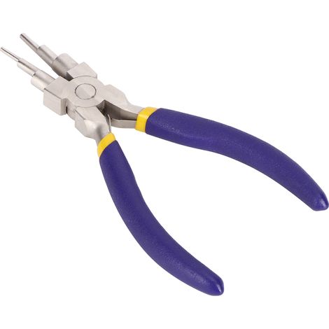 Pince à bijoux à bec rond en acier au carbone, outil multifonctionnel pour la fabrication de bijoux (1/5)