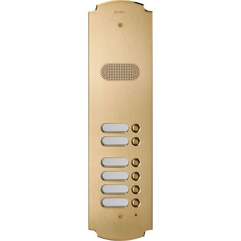 VIMAR - 41606 Placca Patavium 2F+ audio 6 puls. ottone