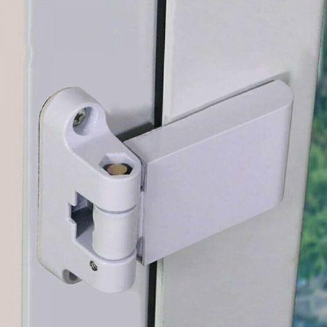 Blanc Charnière de porte drapeau , charnière de porte robuste en PVC, charnière pour porte et fenêtre en acier et plastique (1/5)