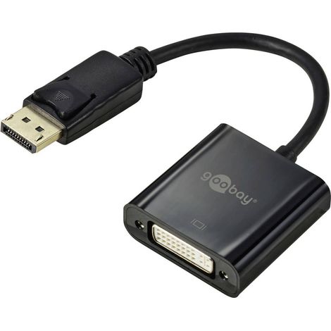Goobay Cavo Monitor DisplayPort Maschio a DVI-D Femmina 20 cm Nero (1/4)