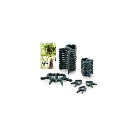 80 clip di supporto regolabili per piante, per giardino, rampicanti e ortaggi (40 grandi e 40 piccole) - Crezuo (1/4)
