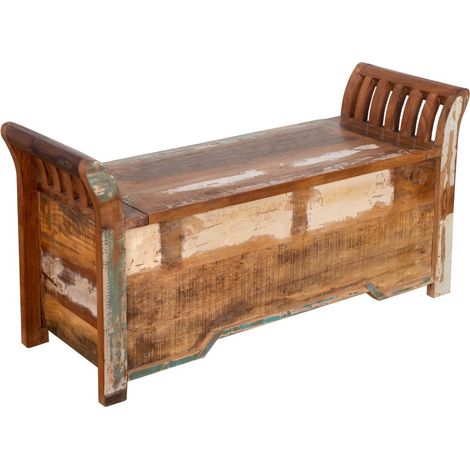 Banc en bois de style rustique pour la décoration de la maison et du jardin (1/5)