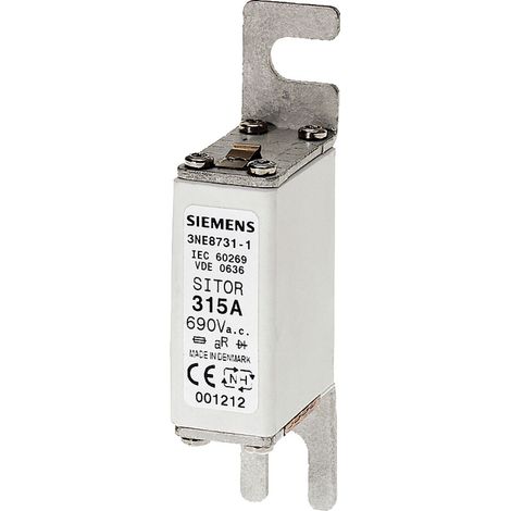 Siemens 3NE87311 Sicherungseinsatz   Sicherungsgröße = 0  315 A  690 V 10 St. (1/2)