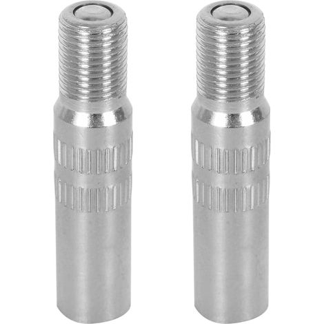 2 Pièces Rallonge de valve, 39mm, Métal chromé, Adaptateur extension, Pour scooter voiture vélo (1/5)