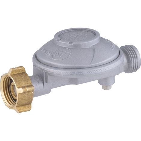 Noyon & Thiebault – Détendeur gaz butane 13 kg – Sécurité intégrée – Débit 1.3 kg/h à 28 mbar – Entrée écrou bouteille / sortie mâle 20x150