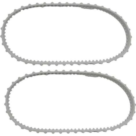Paquete de 2 correas RCX23002 Aquavac Tiger Shark para limpiafondos Hayward Aquavac Tiger Shark y ShakVac (longitud del riel: 88 cm) (1/4)