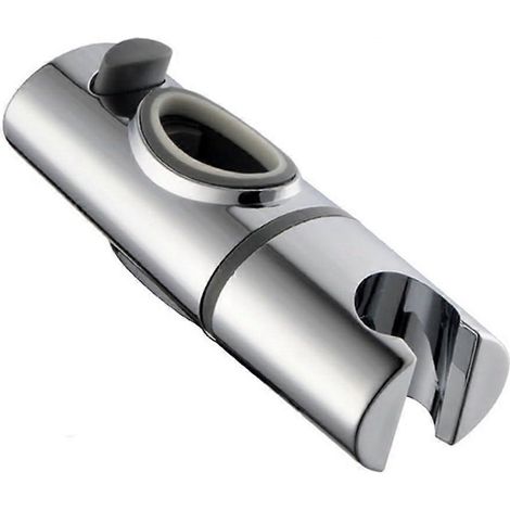 Support de douche, glissière pour barre de douche, support de douchette de rechange spécialement conçu pour barre de douche ovale, support de douchette réglable en hauteur sur rail 35 x 20 mm (1/3)