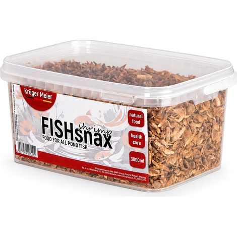 Kruger Meier FISHsnax Crevettes 3000 ml - aliment pour crevettes destiné aux carpes koï (1/5)