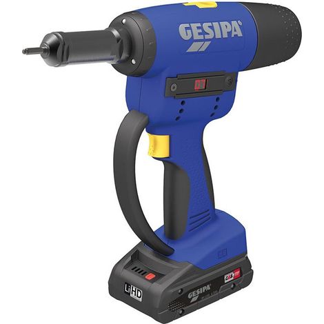 GESIPA  Akkublindnietmutternsetzgerät  FireBird  Pro  Gold  Edition  10-tlg.20000N  L-Boxx  -  1679674  Herramienta  a  batería  GESIPA  FireBird  Pro  Gold  Edition  para  tuercas  remachables  10  p (1/3)
