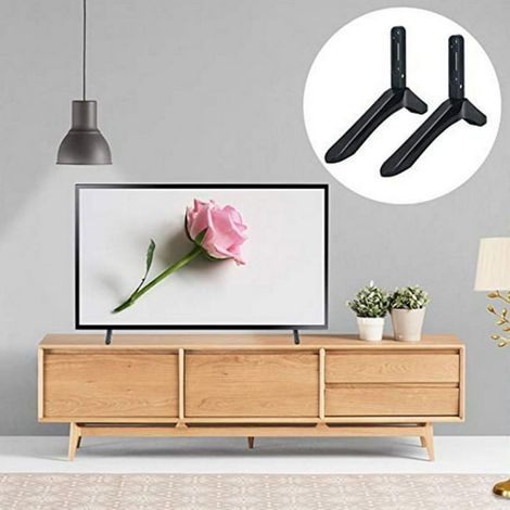 Support TV 32-65 Pouces, Pied Universel Métal pour Téléviseur, Support de Table Réglable, Base de Montage pour Écran Plat (1/5)