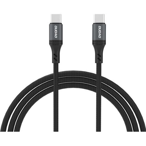 Dudao L3CC USB-C – USB-C 60W 2m geflochtenes Kabel – Schwarz (1/5)
