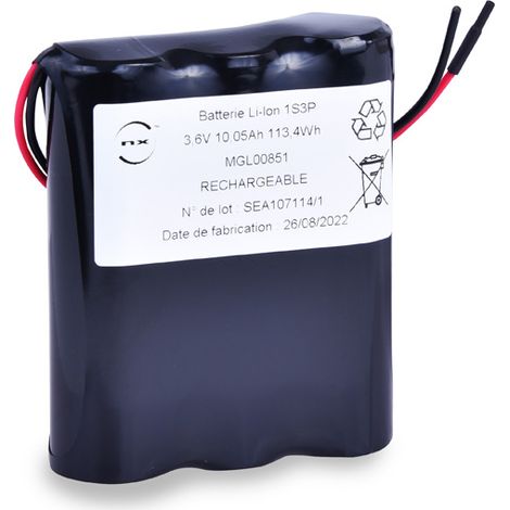 NX - Batterie Li-Ion 3x 18650 1S3P ST1 3.6V 10.05Ah - 24AWG