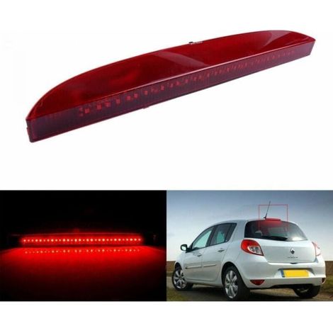 Troisième Feu de Stop pour Clio 2, Haut 3ème Feux Stop arrière Rena-ult Clio II 1998-2006 7700410753 (Rouge) (1/4)