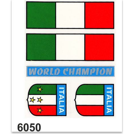 Adesivi Stickers Standard Italia 10 x 12 cm (1/4)