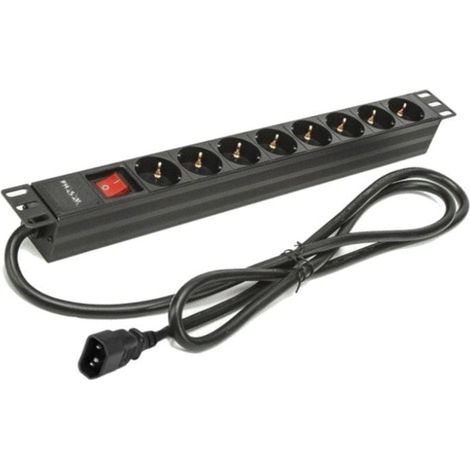 Regleta Enchufes 8 Tomas con Interruptor Phasak BNS 3535 (2 m)