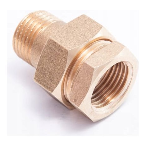 Gerade Messing-Schraubverbindung, O-Ring-Dichtung, 3/4" GZ/GW, Hersteller: sizer (1/3)