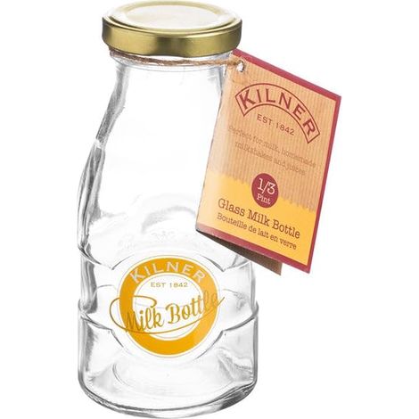 Bouteille Lait 189 ML, Verre, Transparent, 6, 2 x 13 cm (1/3)