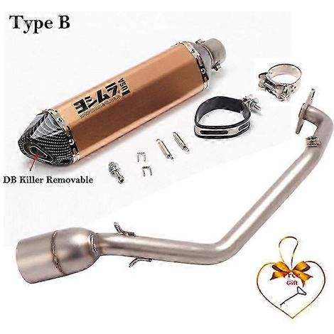 Sistema De Escape Completo Para Motocicleta, Silenciador Db Killer, Tubo Medio Delantero Para Honda Pcx125 Pcx150 Pcx 125 150 2021 - 2023( Type B) (1/5)
