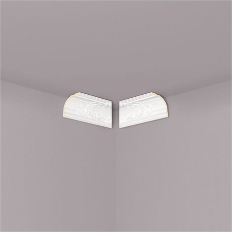 Cornisa NMC Z42 ARSTYL Noel Marquet Moldura decorativa Perfil de estuco Moldura esquina diseño atemporal clásico blanco 2 m (1/5)