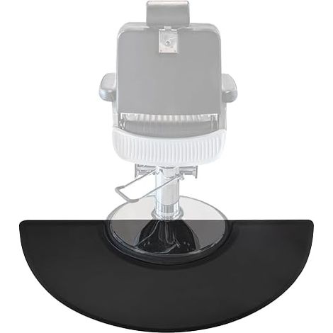 Tapis de coiffure anti-fatigue, ergonomique, 18 mm d'épaisseur, pour salon de coiffure, antidérapant et imperméable, avec design en demi-cercle, pour une position debout confortable, 150 x 90 cm (1/5)