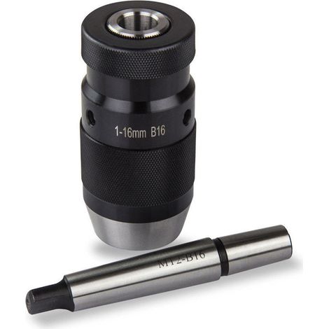 MT2-B16+1-16 B16 Schnellspannbohrfutter, schlüsselloses, selbstspannendes Stahlbohrfutter für Werkzeugspannfutter