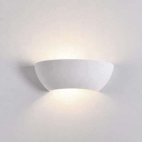 Applique in gesso design moderno con forma ellisse attacco per lampadine Led R7S (1/5)