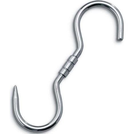 Svanera gancio 22 cm girevole in acciaio inox 18/10