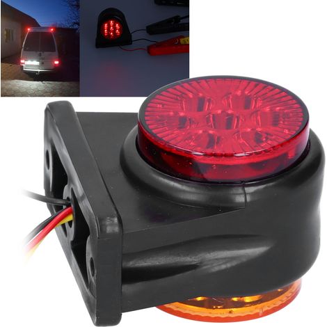 Feu de position latéral LED 12‑24V Rouge/Jaune double couleur IP65 universel pour voiture camion remorque (1/5)