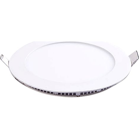 Plafonnier LED rond 6W 12V encastrable blanc neutre (1/4)