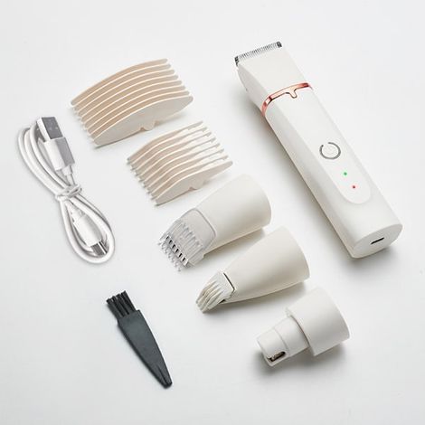 Filiyano – kit 4 en 1 – Coupe-ongles, tondeuse professionnelle 4 en 1 pour chiens et chats, tondeuse électrique pour pattes, visage et corps (kit 4 en (1/5)