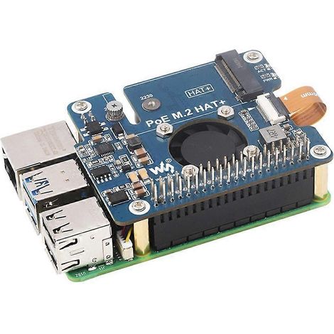 Adapterplatine unterstützt IEEE802.3af-Netzwerk für RPi 5-- (1/5)