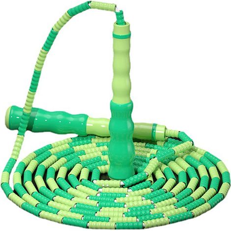 Corde à sauter à perles, corde à sauter ajustable pour adultes et enfants, corde de vitesse anti-nœuds pour entraînement de boxe, fitness et perte de poids