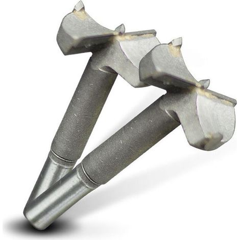 UlisemMeche a Bois, Diametre 60mm, Foret Fraise Carbure Pour Faconner Trou Travail du Bois, L'installation de Portes Sphériques Bois, Tiroirs, Plastique, Contreplaqué 2pc (1/3)