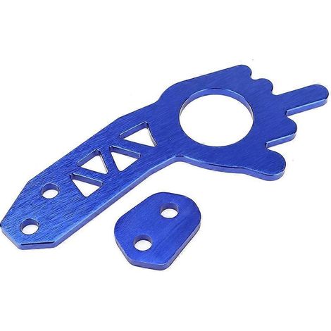 Universal Auto Aluminiumlegierung Vorder- und Hinterachs-Anhängerkupplungsring-Set Blau