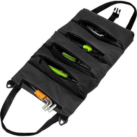 Bolsa de herramientas, Bolsa de herramientas plegable, 5 compartimentos, 16 pulgadas, Bolsa de electricista portátil, kit de emergencia (1/5)