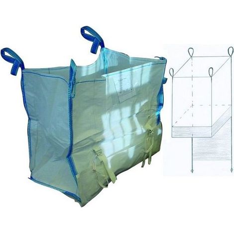 VIGOR-BLINKY 5976515 Sacchi per Detriti Svuotamento Totale 1000 litri 1500 Kg polipropilene 90x90x120 cm