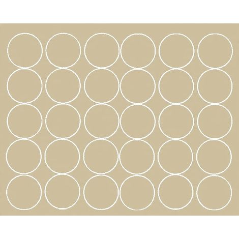 Pegatinas circulares de 8 cm, pegatinas circulares de lunares, 30 unidades, color beige brillante.