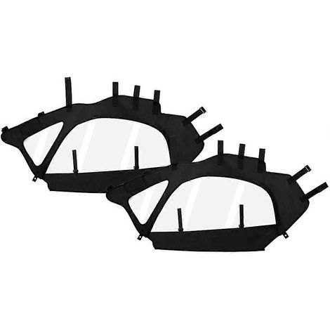 1 paire de vitres latérales de cabine, kit de housses souples pour portes de cabine pour les modèles Can Am Maverick X3 2 places 2017-2025 (1/5)
