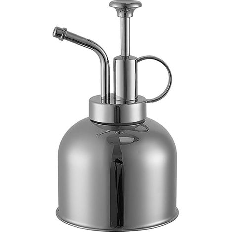 Pulverizador de acero inoxidable para plantas de 300 ml con bomba de presión y boquilla de niebla para uso interior y exterior. (1/5)