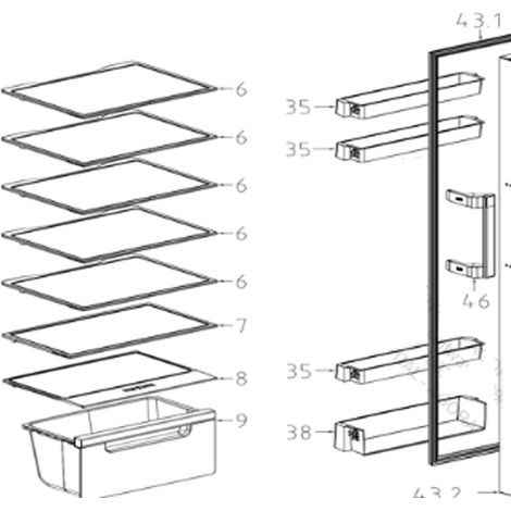 Cesto verdure (riferimento 9) - Frigorifero, congelatore - SCHNEIDER - 4352807