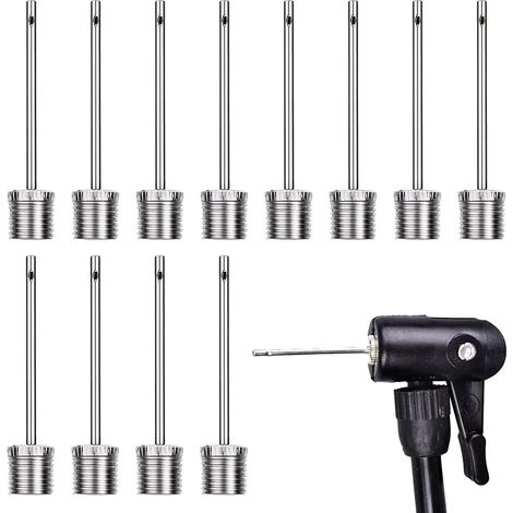 12 x Ball Pump Needles, Big Valve Pump, Air Pump Needles for Inflating Footballs, Basketball, Volleyball and Other Sports Balls (1/5)